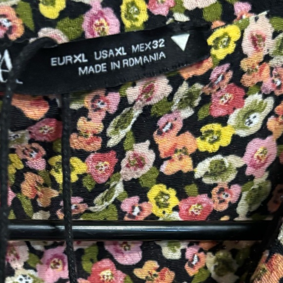 Zara Ditsy Floral Dress XL NWOT - Picture 4 of 6